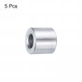 Uxcell 5pcs Aluminum Spacer 1 4 Bore X 2 Od 3 8 Length Screw Standoff Bushing Plain Finish Round Metal For Id Screws Bolts And