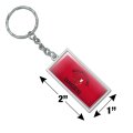 Graphics More Rectangle Jacksonville State University Gamecocks Keychain In Chrome Plated Metal