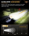 Auxbeam Led Fog Lights Amber 3 Inch 80w X-pro Series 9600lm Pods Wide Range Flood 120a Broad Reflector Yellow White Covers
