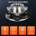 Ocpty Wheel Bearing Hub Fit For 97-05 Chevy Blazer S10 Gmc Jimmy Sonoma Isuzu Hombre Oldsmobile Bravada 513124 Front Assembly W