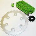 Fits Honda Cr125r 125 R Green Chain And Sprocket 13 48 114l