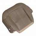 Secosautoparts Driver And Passenger Side Bottom Replacement Leather Seat Covers Med Tan Compatible With Chevy Silverado 1500