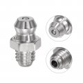 Uxcell 201 Stainless Steel Straight Grease Fitting M6 X 1mm Thread Hydraulic Accessories 20pcs