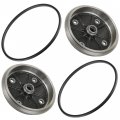 Caltric Front Left And Right Brake Drum With Seal Compatible Kawasaki Mule 2510 Kaf950 Diesel 2000 2001