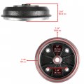 Caltric Front Left And Right Brake Drum With Seal Compatible Kawasaki Mule 2510 Kaf950 Diesel 2000 2001