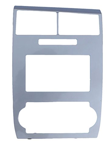 Double Din Radio Stereo Silver Bezel For Dodge Charger 2006 2007 And Magnum 2005 Fits Models With Non Navigation Factory