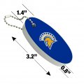 Graphics More San Jose State University Primary Logo Floating Keychain Oval Foam Fishing Boat Buoy Key Float