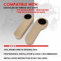 Rear Seat Armrest Cushion With Cup Holder Universal Compatible Ezgo Club Car Yamaha Golf Carts Brown