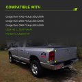 Rear Tail Light Assembly For 2002 2006 Dodge Ram 1500 And 2003 2500 3500 Red Left Driver Side Without Bulbs Tza-dr02-l