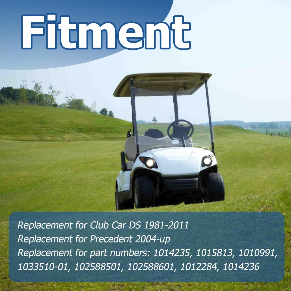 Front And Rear Shocks For Club Car Ds 1981 2011 Precedent 2004 Up Replacement 01 102588501 102588601