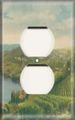 Snazzyswitch Over The Hills And Far Away Decorative Outlet Cover Single Duplex Receptacle Wall Plate 