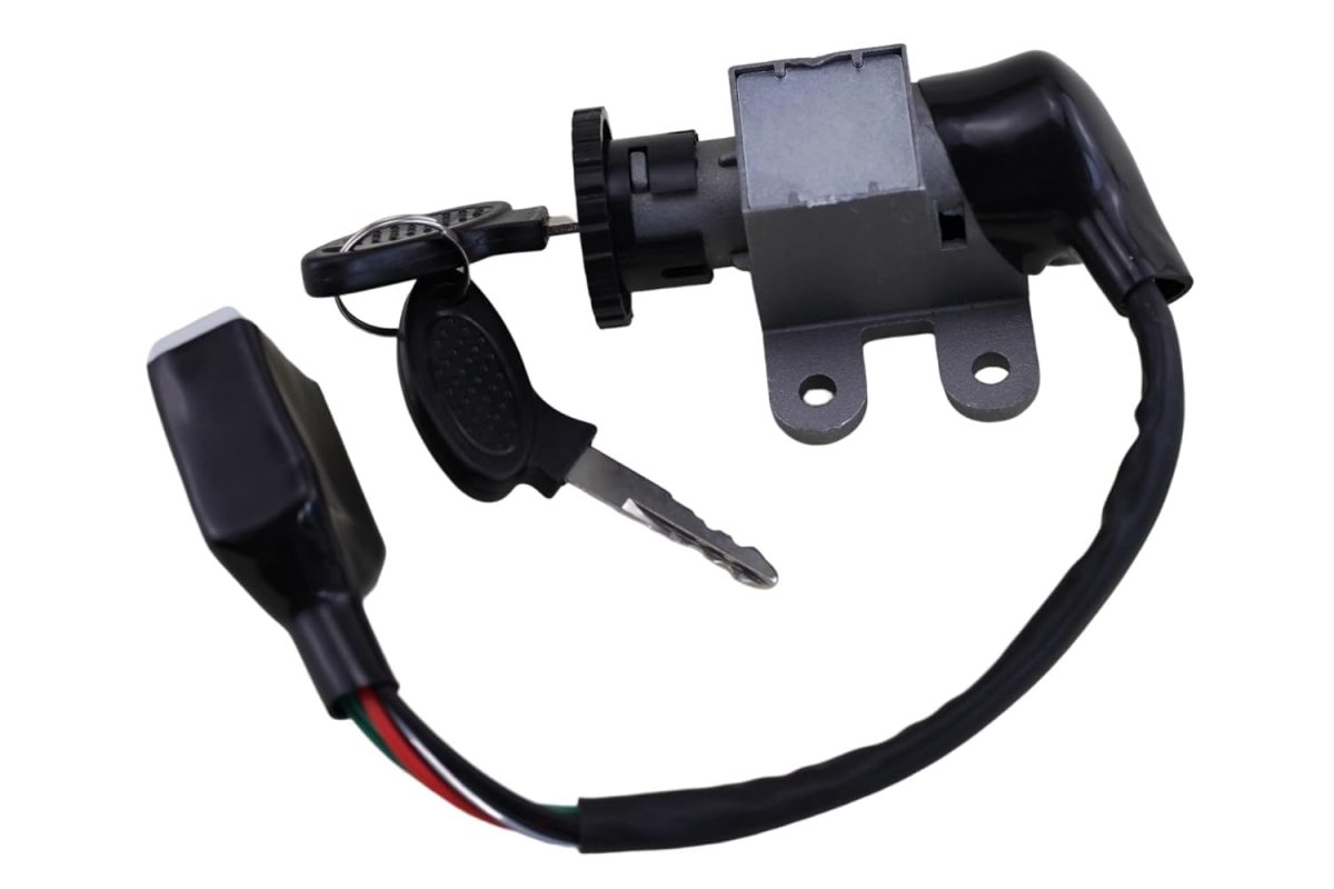 Scooter Ignition Switch Key Set For Gy6 49cc 50cc 150cc Taotao Peace Roketa Jonway Nst Tank 5 Pin Female Plug With Seat Panel