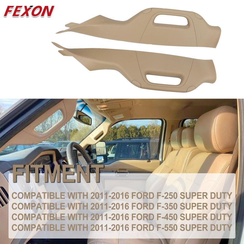 Fexon A Pillar Grab Handle Interior Trim For 2011-2016 Ford F250 F350 F450 F550 Super Duty Replace Bc3z-2503599-aa