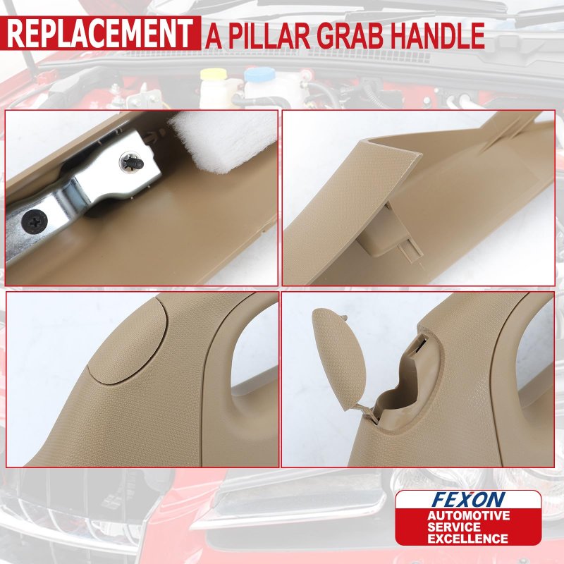 Fexon A Pillar Grab Handle Interior Trim For 2011-2016 Ford F250 F350 F450 F550 Super Duty Replace Bc3z-2503599-aa