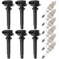6 Ignition Coils With Iridium Spark Plugs 3 Pins Packs Fits For Suzuki Grand Vitara 2 7l 2006-2008 Coil And Replaces Uf562