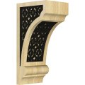 Ekena Millwork Corw03x04x08diviblma Diane Recessed W Ironcraft Victorian Inlay Wood Corbels 3 1 W X 4 D 8 H Maple 