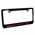 Ipick Image Made For Ford Mustang Gt In Red Black Metal License Plate Frame