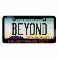 Ford Mustang Gt In Red Black Metal License Plate Frame