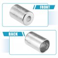 Uxcell 2pcs Car Aluminum Cylindrical Air Conditioner Pipe Joint Fitting Sleeve 9mm 20mm Hole Dia