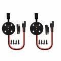 12awg Sae Cable Weatherproof Socket Sidewall Port 2 Pack Waterproof Quick Connect Panel Mount For Motorcycle Generator Battery