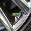 Horned Lizard And Flowers Valve Stem Caps For Tire Rim Wheel Aluminum Green