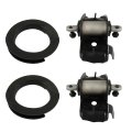 2pcs Coil Spring Mounting Seat Perch With Rubber Bushing Perches Insulator Kit Replacement For 1965-1977 Mustang Comet 