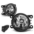 Compatible With 06-14 Suzuki Grand Vitara 06-12 Sedan Pair Of Bumper Driving Fog Lights Wiring Kit Switch Clear Lens
