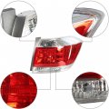 Waltyotur Right Passenger Side Clear Len Tail Lights Brake Lamp Light Red W Bulbs Replacement For 2011-2013 Toyota Highlander