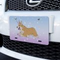 Unicorg Corgi Unicorn Novelty Metal Vanity License Plate Durable Aluminum Uv And Water Resistant 6 In X 12 Size Fits All North 