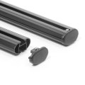 Aub53 Urban Roof Rack Crossbars 53 In Long Heavy Duty Aluminum Cargo Racks For Suv Truck And Van Black Powder Coat Finish 
