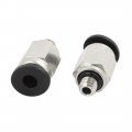Uxcell 20pcs M5 Male Thread Dia 4mm Push In Joint Pneumatic Connector Quick Fittings