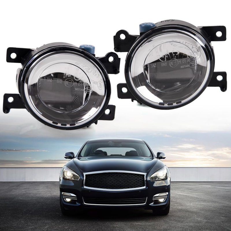 Infiniti Q50 Qx50 Qx60 Qx80 2015 2016 2017 Front Bumper Mounted Fog Light Assembly With Bulbs Daytime Driving Lamps Left Right