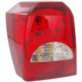 Dodge Caliber Tail Light 2007 Driver Side Replacement For Ch2818109 And 5303753ag Standard Black Halogen Assembly 