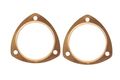 7178c Copper Seal Collector Gaskets Pair High Heat Resistant Sealing For Exhaust Headers Round Shape 