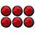 All Star Truck Parts 4 Inch White Red Amber 12 Led Round Stop Turn Tail Reverse Backup Mid Turn Signal Trailer Light Kit With 3 