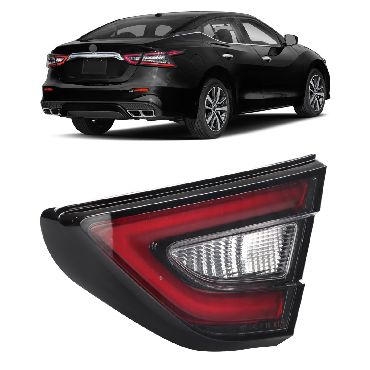 Inner Rh Passenger Side Tail Light Assembly Replacement For Maxima 2019-2021 265409dj0a