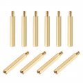 Uxcell M4x50mm 6mm Male-female Brass Hex Pcb Motherboard Spacer Standoff For Fpv Drone Quadcopter Computer Circuit Board 30pcs