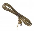 B P Lampa Antique Brass Lamp Cord 8 Foot Long Spt-2 Wire Ul Listed 