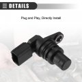 Motoforti Cps Sensor Engine Camshaft Position For Ford Escape 2009-2018 Abs Metal No 6m8g12k073bb Black