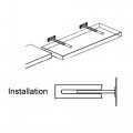 Uxcell Invisible Floating Shelf Brackets 5 126mm Hidden Blind Supports For Concealed Shelves Pack Of 4