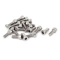 0 7mm Pitch M4x10mm Stainless Steel Socket Cap Screws Head Key 20 Pcs