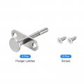 Uxcell Plunger Latches 6 5x55mm 0 26x2 17inch Steel Spring-loaded Bolt Latch For Furniture Bed Door 4pcs