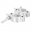 Uxcell Light Truss Clamps Aluminum Alloy Stage Lighting Pipe O Clamp For 1 5-2 05inch Od Tube Max Load 300lb Double Buckle 2pcs