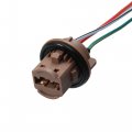 X Autohaux 6pcs 7443 T20 Pigtail Socket Wire Wiring Harness Adapter Connector For Car Led Headlight Tail Light Turn Signal
