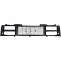 Gmc C1500 C2500 K1500 K2500 Suburban Grille Assembly 1992 1993 Black Shell Insert W Quad Composite Headlights Plastic Gm1200391 