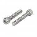 Uxcella M6 X 35mm Thread 304 Stainless Steel Hex Socket Head Cap Screw Bolt Din912 18pcs