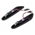 Glossy Black Kidney Grille Dual Bars T10 Side Marker Turn Signal Lights Compatible With E90 323i 325xi 328i 328xi 330i 335i