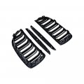 Glossy Black Kidney Grille Dual Bars T10 Side Marker Turn Signal Lights Compatible With E90 323i 325xi 328i 328xi 330i 335i