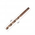 Uxcell 3pcs 5mm Twist Drill W Titanium Coated High Speed Steel Bit Hss M35 Co For Copper Aluminum Alloy