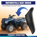 Pit66 Seat Cover For Honda Rancher 350 2000 2001 2002 2003 2004 2005 2006 Black Motorcycle Leather Protector Replacement